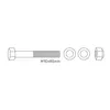 Forward - M10x85mm incl. washers, nut