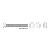 M8x90mm incl. washers, nut