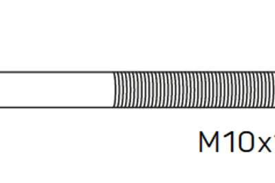 Center - M10x180mm, washers, nut
