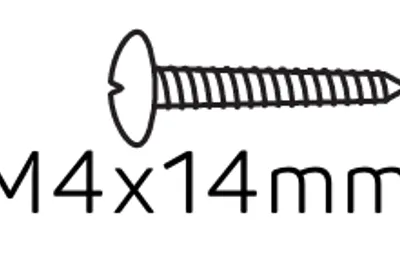 Center/Guard screw M4x14mm