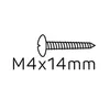 Center/Guard screw M4x14mm