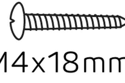 Center/Guard screw M4x18mm