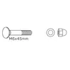 PlayFit - Screw, washer, bolt M6x40mm
