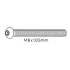 PlayFit - Schraube M8x105mm